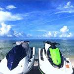 water view of jet skis on Panama City Beach